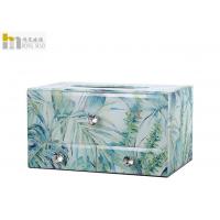 China Modern Simple Glass Tissue Box Cover For Living Room Decoration High Hardness for sale