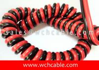 China UL20950 Polyurethane PUR Jacketed Retractable Spiral Cable 90C 300V factory