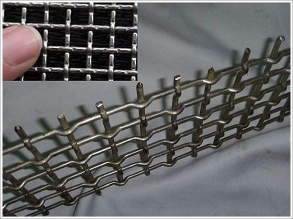 China Plain Crimped 8 Carbon Steel Wire Mesh For Mining And Quarry factory