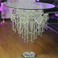 China Event Decoration Crystal Cake Table Beautiful Wedding Cake Table Decor factory