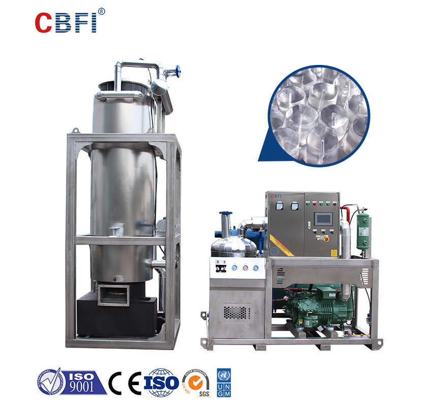 China 10mm Tube Ice Machine 1 3 5 10 Tons / 24hr Small And Medium Tubular Ice Machine factory
