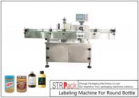 China Roll Sticker Type Automatic Labeling Machine For Round Glass / Plastic Bottle factory