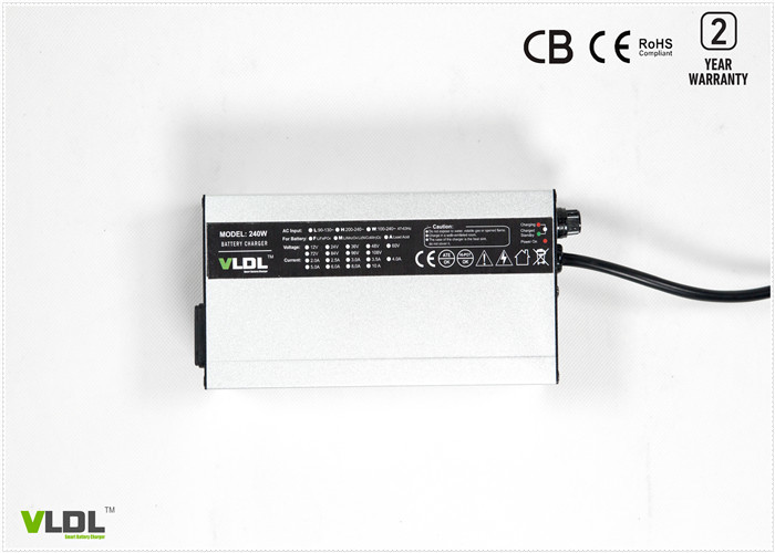 China 4A 48V Small Lithium Battery Charger For Electric Vehicles With Portable Aluminum Casing factory