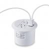 China America AC Round Power Socket White Color 3 Inch Diameter 45mm Hole factory