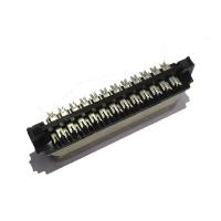 China 1.27mm scsi male D-Type connector mating with 6311 50 pin scsi connector phosphor bronze factory