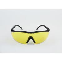Quality Yellow Mirrored Safety Glasses , Ultraviolet Protection Glasses Durable Flexible for sale