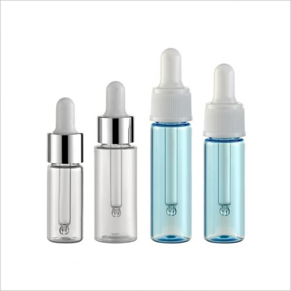 Quality Transparent Luxury Dropper Bottle 10ml 15ml 20ml 25ml PET With Cap for sale