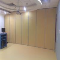 China Customized Movable Operable Restaurant Partition Wall Aluminum Frame + MDF Materials factory