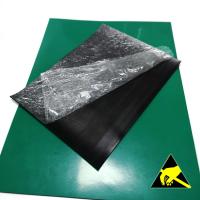 China Green Blue Black Grey ESD Rubber Mat Anti Static For Workplace Table / Floor factory