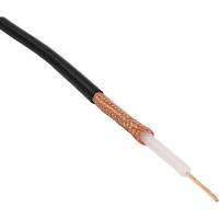China Black PP Medical Shielded Coaxial Cable Tinned Plated Single Core Shielded Cable factory