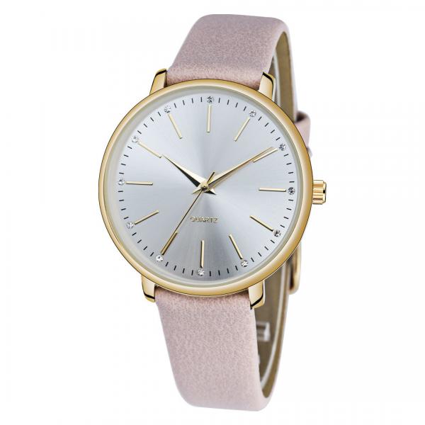Quality PU leather Quartz Battery Wristwatches OEM Available 36mm Diameter for sale