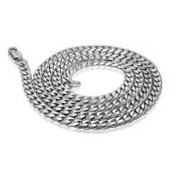 China Fashion Titanium Steel 5mm Curb Chain Necklace Korea Style (CE481) factory