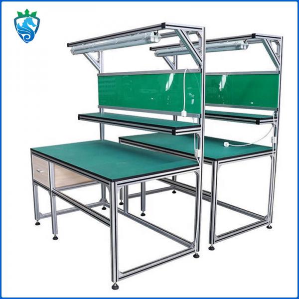 Quality Aluminium Profile Workbench Industrial With Light Maintenance Packing Table Anti Static for sale