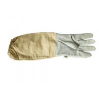 China White Color Sheepskin Economical Sting Proof Gloves For Beekeeping Using factory