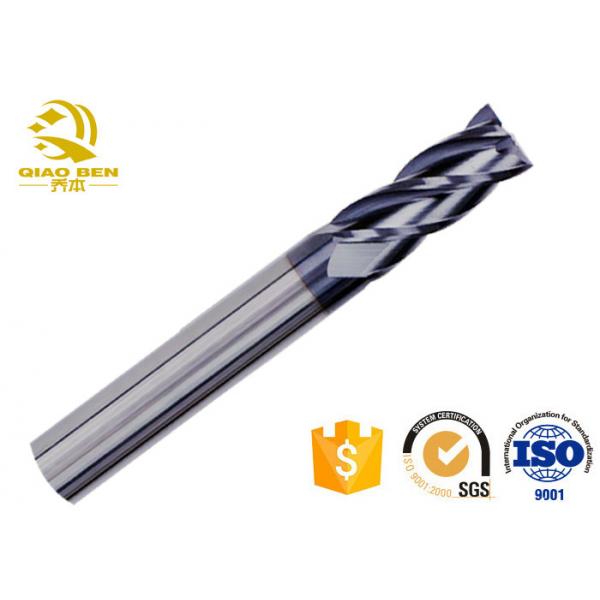 Quality 2 / 4 Flute CNC End Mill Cutter HRC45 HRC50 HRC55 HRC63 Tungsten Solid Carbide for sale