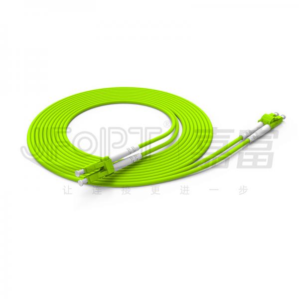 Quality 10G Fiber Optic Patch Cable LC-LC OM4 OM5 Multimode Data Center Flame Retardant for sale