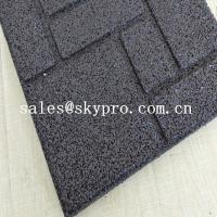 Quality Crossfit safety insulation gym Interlocking flooring mat rubber tile for outdoor for sale