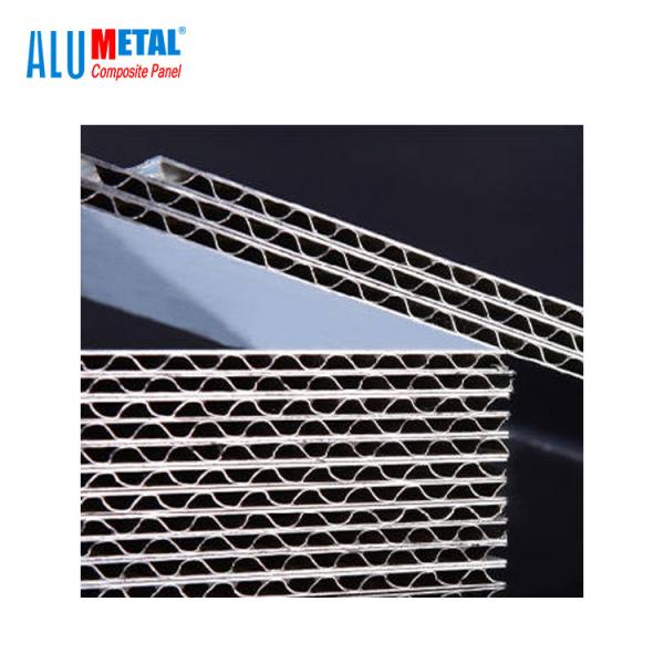 Quality Aluminum Corrugated Material Panels 1220X2440MM Acp Cladding PVDF Coating for sale