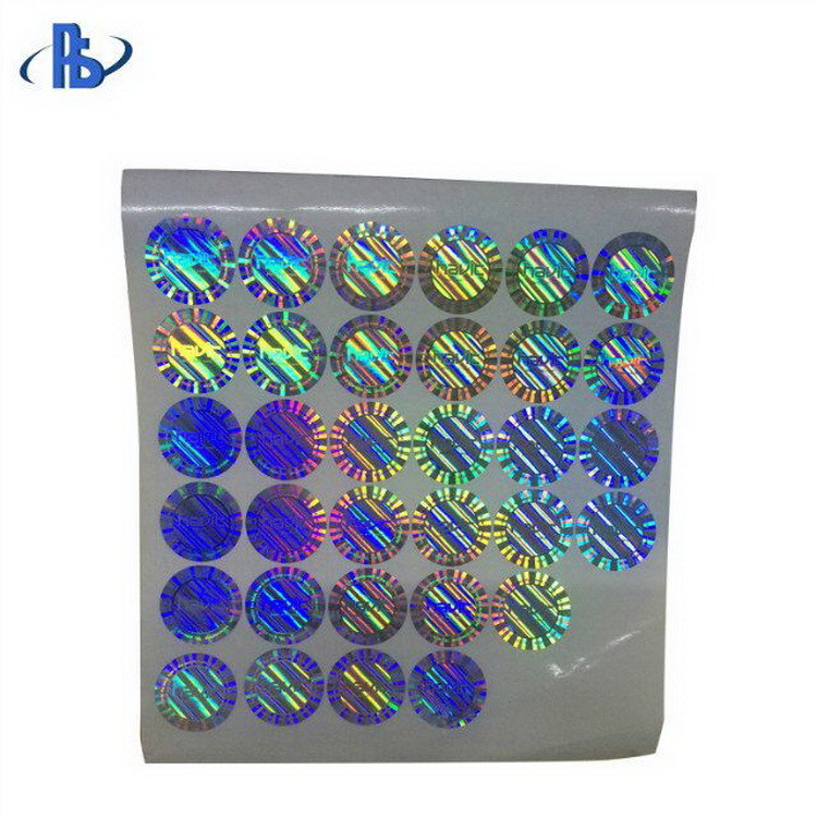 China Custom Made Holographic Security Labels , Tamper Evident Security Labels factory