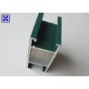 China Small Size Green Powder Coated Aluminum Door Profiles For Outdoor Installation factory