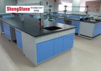 China 16mm Thickness Black Epoxy Resin Countertop For Laboratory Wall Bench factory