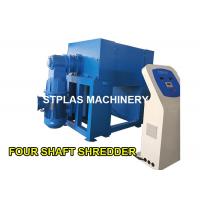 China Multipurpose Four Shaft Shredder , Fridge / Barrel / Plastic Bottle Shredder Machine factory