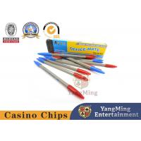 China ABS Baccarat Dragon Tiger Casino Game System Red And Blue Recording Ballpoint Pen factory