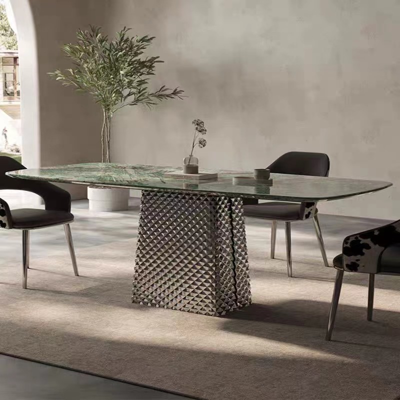 China Voguish  Ceramic Marble Top Dining Table 10 Seat  Width Elegant factory