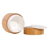 Quality Wooden Bamboo Jar Packaging 5g 15g 30g 50g 100g 200g Clear Frosted Glass Jar for sale