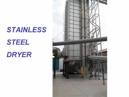 China 35 Ton Per Batch No Auger Type Grain Dryer With Stainless Steel Material for sale