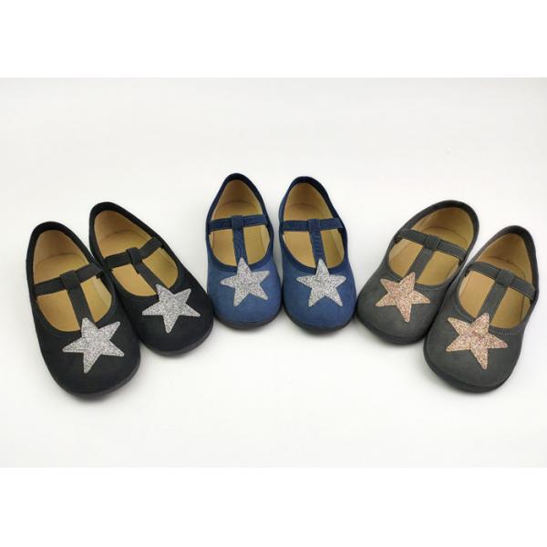 Quality Little Girls Cute Star T Strap Stylish Kids Shoes for sale