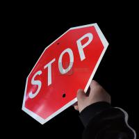China Printing STOP Sign Sticker With High Reflection Reflective Tape factory