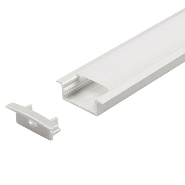 Quality Recessed LED Strip Profile Aluminum Extrusion Channel SMD 2835 5630 for sale
