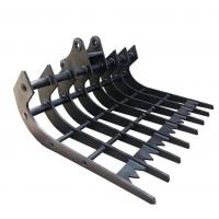 China Tilting Dozer Root Rake Attachment For Clearing Debris Rocks factory