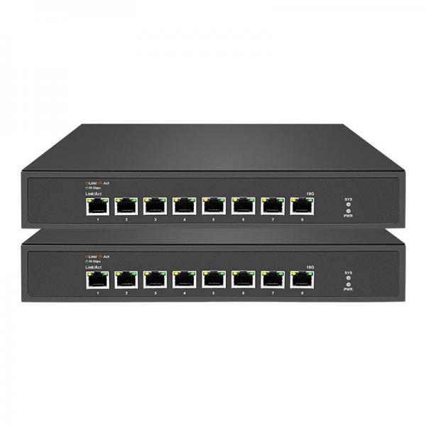 Quality Rack Mounting Unmanaged Ethernet Switch 8 10Gbps RJ45 Ports With 1 Fan for sale