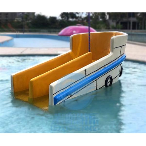 Quality Commercial Mini Pool Slide Fiberglass Water Park Pool Slide Anti Static For Hotel for sale