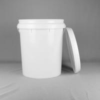 Quality Iml Label 5 Gallon Plastic Bucket 20L For Paint Coating Chemicals Adhesives for sale
