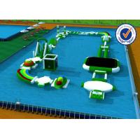 Quality Customized Inflatable Water Parks , 0.9mm PVC Water Playground Equipment for sale