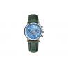 China Leather Strap Stainless Steel Ladies Watch Quartz Movt IP Plating Case Color factory