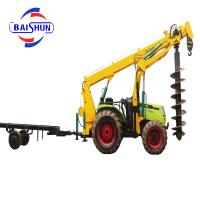 China Mechanical Pole Erector Auger Drilling Digger Machine factory