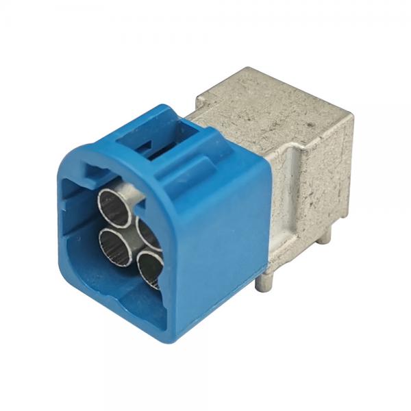 Quality Blue 5005 Color Mini FAKRA Connectors C Code High Speed For PCB Mount for sale