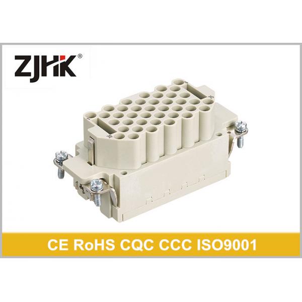 Quality 16 Amp 40 Pin Heavy Duty Rectangular Connector With Glass Fibre Reinforced PC for sale