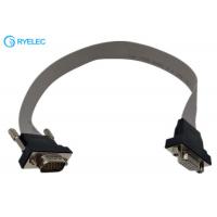 Quality 15pin Male Female Plastic Connector VGA To VGA HDB15 Flexible Flat Ribbon Cable for sale