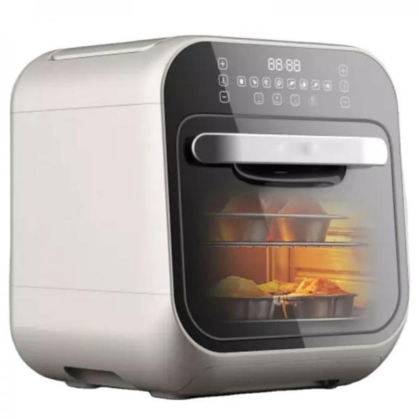 Quality Oil Free 8L 1800W Digital Stainless Steel Home Use Touch Screen Air Fryer Steam for sale