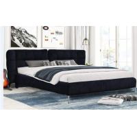 China Customizable Velvet Fabric Upholstered Plywood King Bed Frame longevity factory