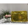 China Biodegradable Gold Square 10 Inch Paper Plates For Wedding factory
