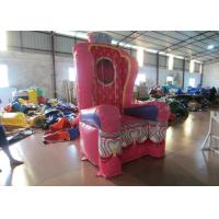 China Pink Inflatable Airtight princess the chair on sale sealed inflatable decoration factory