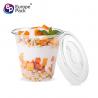 China New products disposable PET clear150ml smoothie cup with flat lid factory