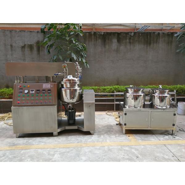 Quality 75 Kw Cosmetic Lotion Homogenizer 220V Vacuum Emulsifier Mixer for sale