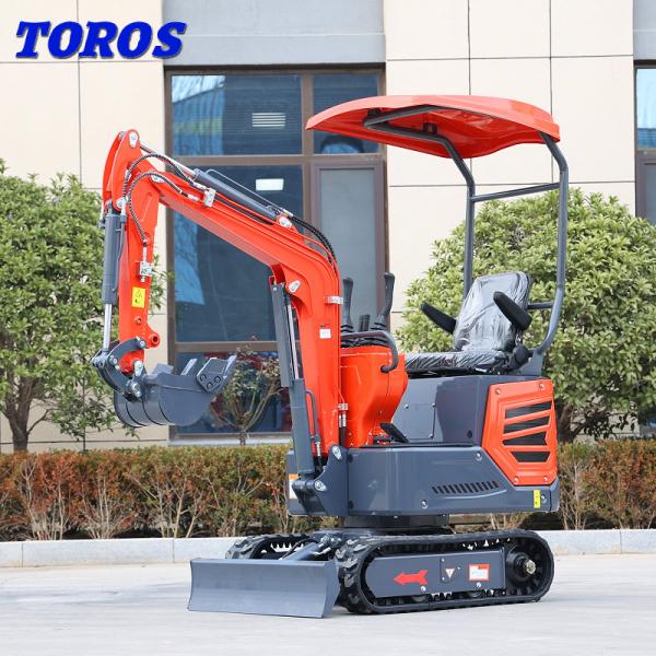 Quality EPA Certification 1.8 Ton Mini Excavator Machine Small Bagger In Tight Spaces for sale